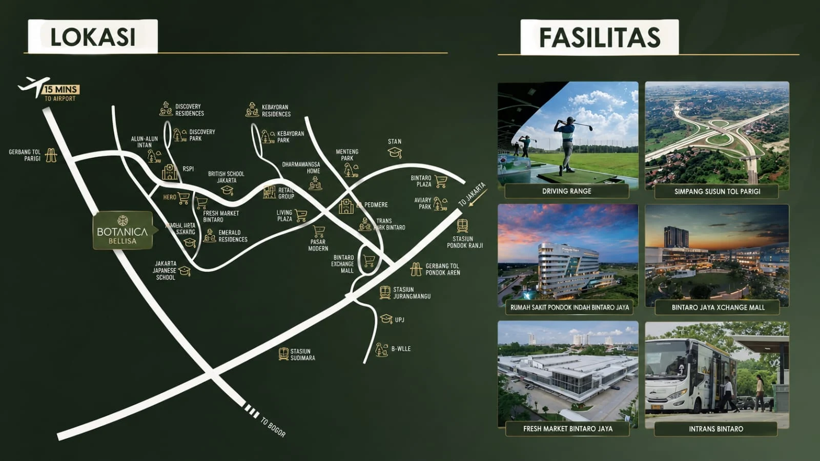 Lokasi Dan Fasilitas Botanica Bellisa